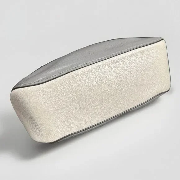 Coach F76697 Jes Colorblock Hobo Heather Gray/Black Pebbled Leather Shoulder Bag - Picture 3 of 12